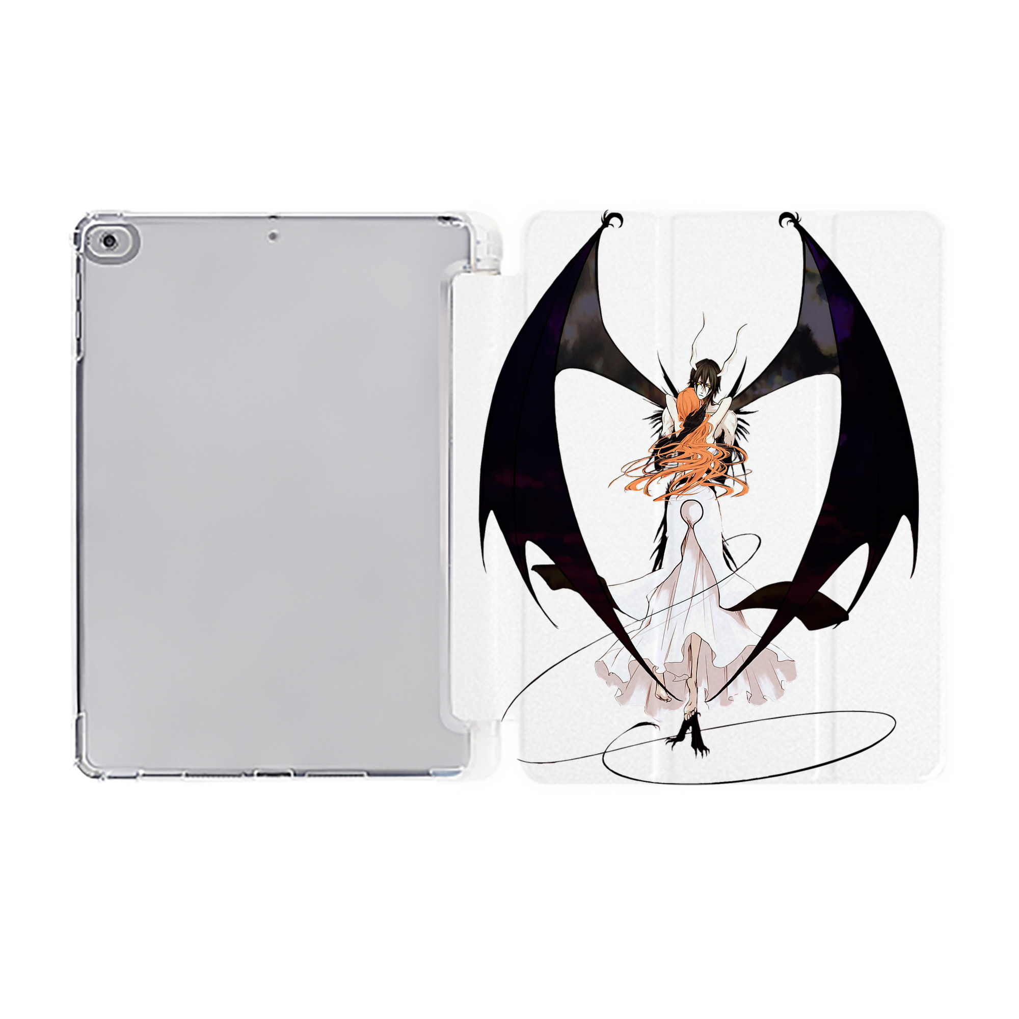 （画像用） ブリーチ ウルキオラ·シファー BLEACH Ulquiorra cifer IPad ケース ペン収納付き 三つ折りスタンド PUレザー×シリコン 対応機種9.5/10.5/10.9インチ